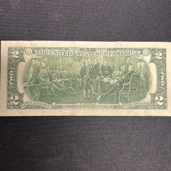 RARE 2 Dollar Bill 