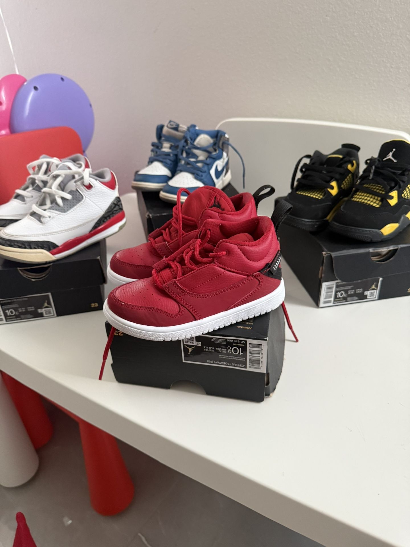 Nike Boys Size 10c Each $25 The black and yellow ones are $40 and are new.