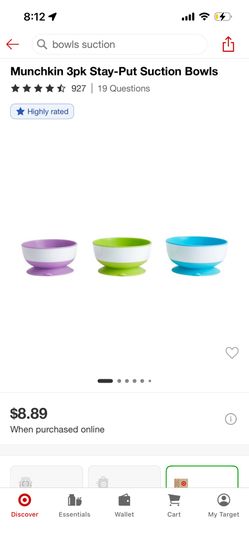 Suction Baby Toddler Bowls