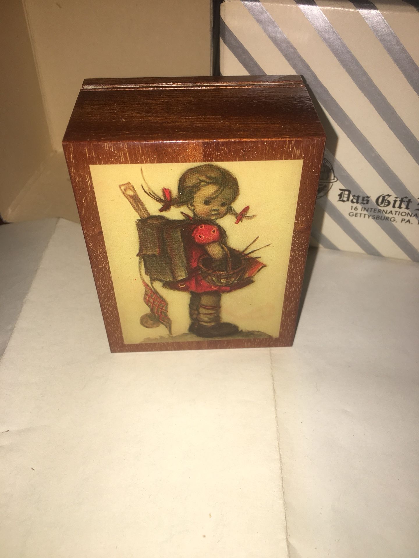 Vintage doll music box