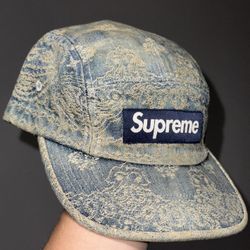 Supreme Bandana Jacquard Denim Camp Cap SS25