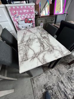 Small dining table set 43” x 28” x 30” height