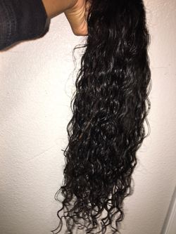 Malaysian curly wig (20 inches) human hair