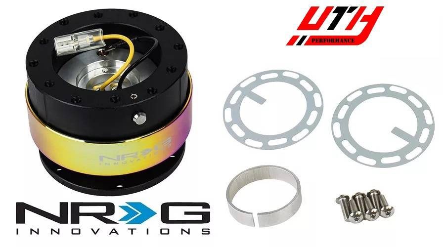 NRG Gen2 2.0 Ball Lock Quick Release Black w/ Neo Chrome Ring