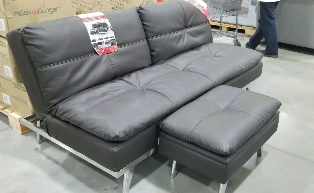 Lounger Convertible Sofa/futon + Ottoman 