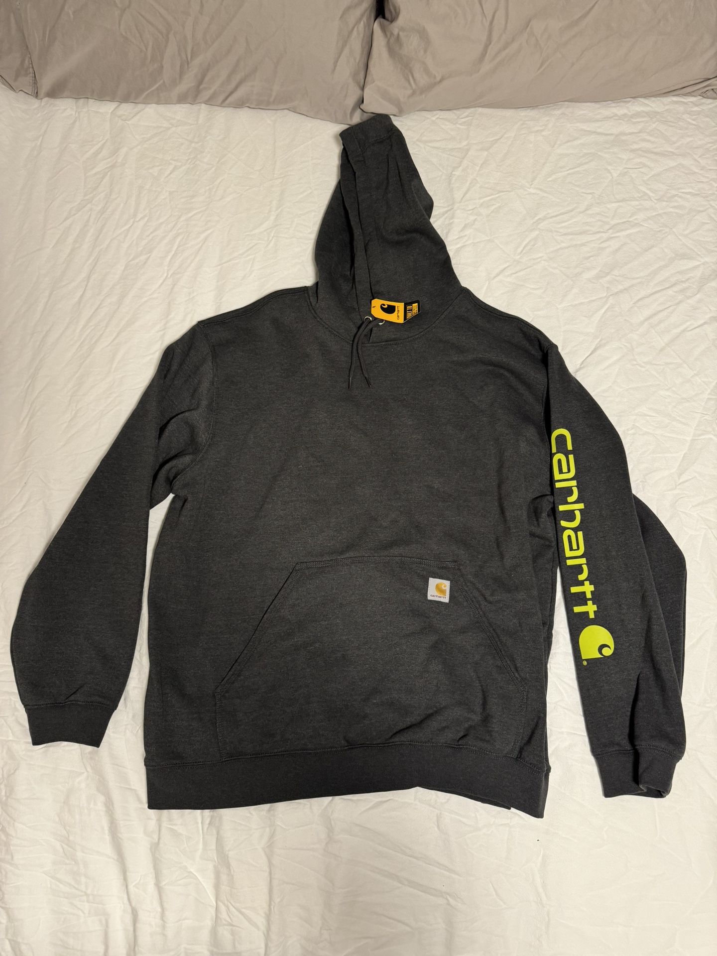 Carhartt Midweight Sweater Mens 2XL Grey HOODIE Outdoor Fleece Sweatshirt NWT