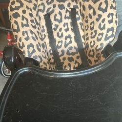 4 In One Leopard High Chair 