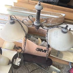 Used hanging light fixture for above kitchen island $50 obo