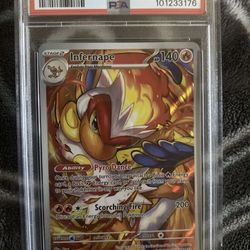 2024 Pokemon Twilight Masquerade Infernape FA Illustration Rare #173/167 PSA 8