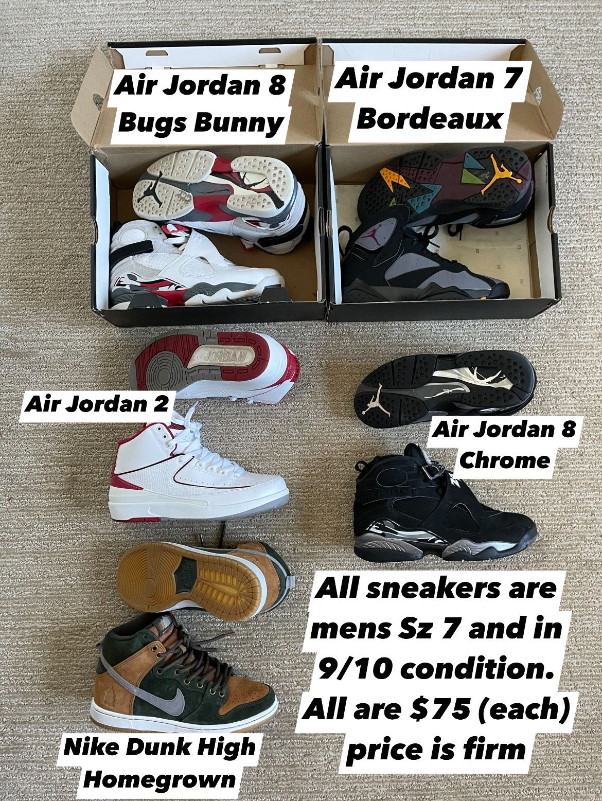 Air Jordan Sneakers Size 7 Or Women’s 8.5