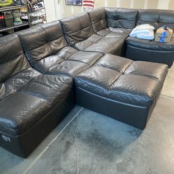 Cloud Leather Sectional 