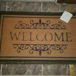 Welcome mat. 29" x 17" brand new! Heavier well made! 