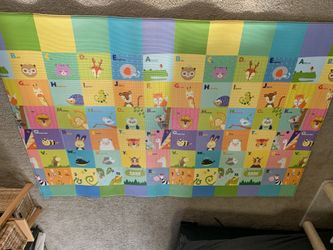 Soft Baby Play mat, Reversible Foam Floor mat, 6.5 ft x 4.5 ft,