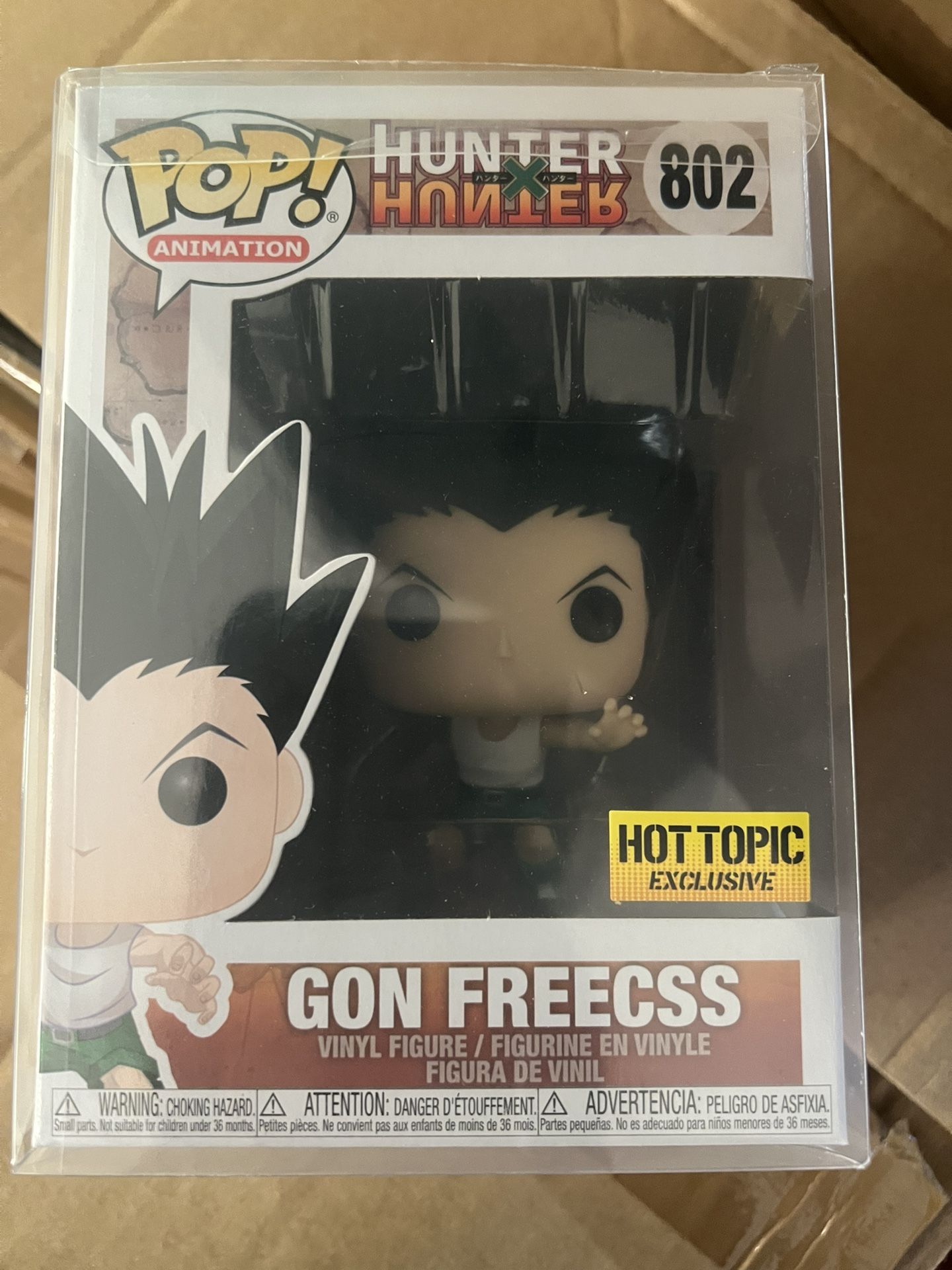 Funko POP ! Vinyl Figure # 802 GON FREECSS Hunter X Hunter In Box Hot Topic EXCL