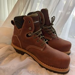 NEW STEAL TOE WORK BOOTS 
