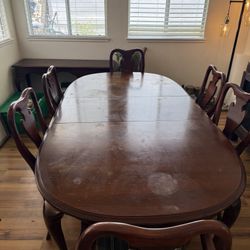 FREE Dining Room Table, 6 Chairs, Console Table - Pickup ASAP