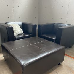 X2 Chairs + Ottoman