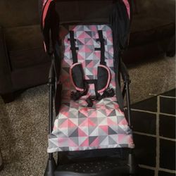 Kolcraft Cloud Sport Lightweight Stroller, Coral, Girl 13 pound weight very light weight to carry anywhere New in condition