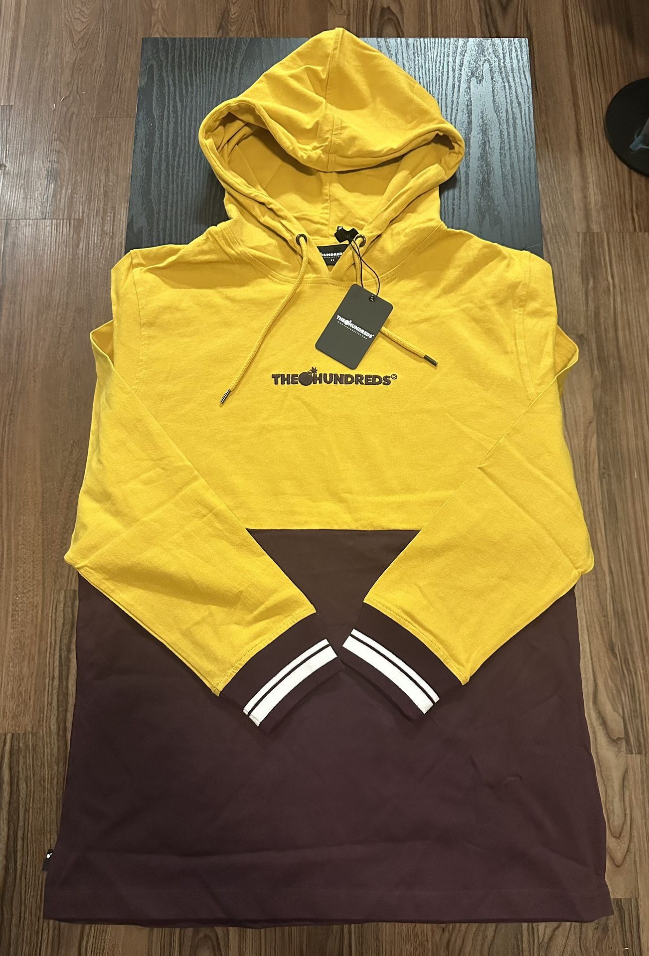 The Hundreds Yellow Hoodie Size M