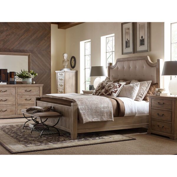 King Bedroom Set (Bed, Nightstand, Dresser, Mirror and Chest)