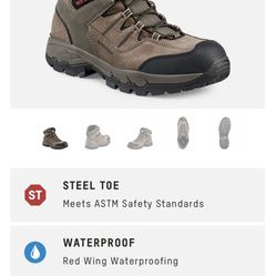 Redwings Steel Toe Hiking Boots Or Work 