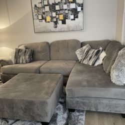 Large Couch Plus Sectional
