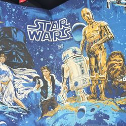Vintage Star Wars twin bed sheet