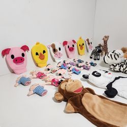Hand Puppets & Finger Puppets Lot