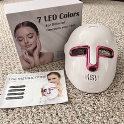 New, Led Face Mask Light Therapy At Home