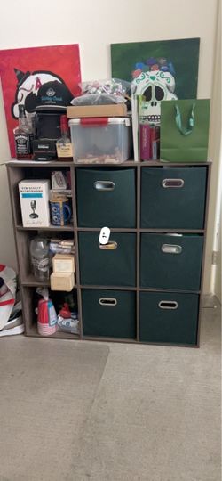 9 Cube Shelf Grey