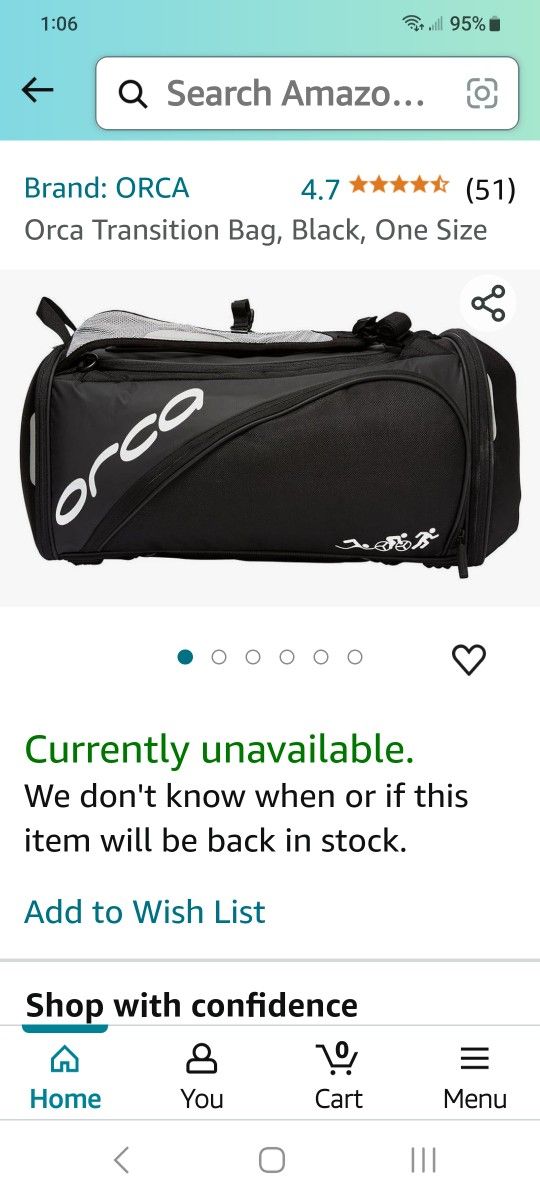 Orca Triathelete Duffle Backpack