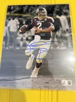 Johnny Manziel Signed Texas A&M Aggies 8x10 Photo