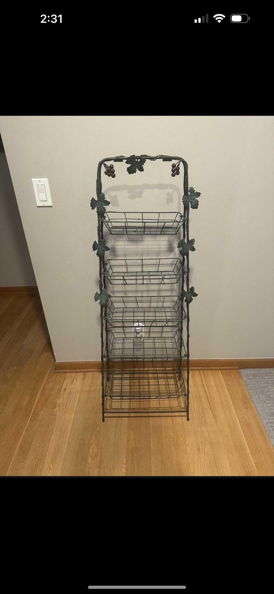 5-Tire metal Basket stand