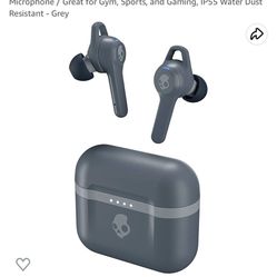 Skullcandy Indy Evo True Wireless In-Ear Bluetooth Earbuds, Compatible with iPhone and Android / Charging Case and Microphone / Great for Gym, Sports,