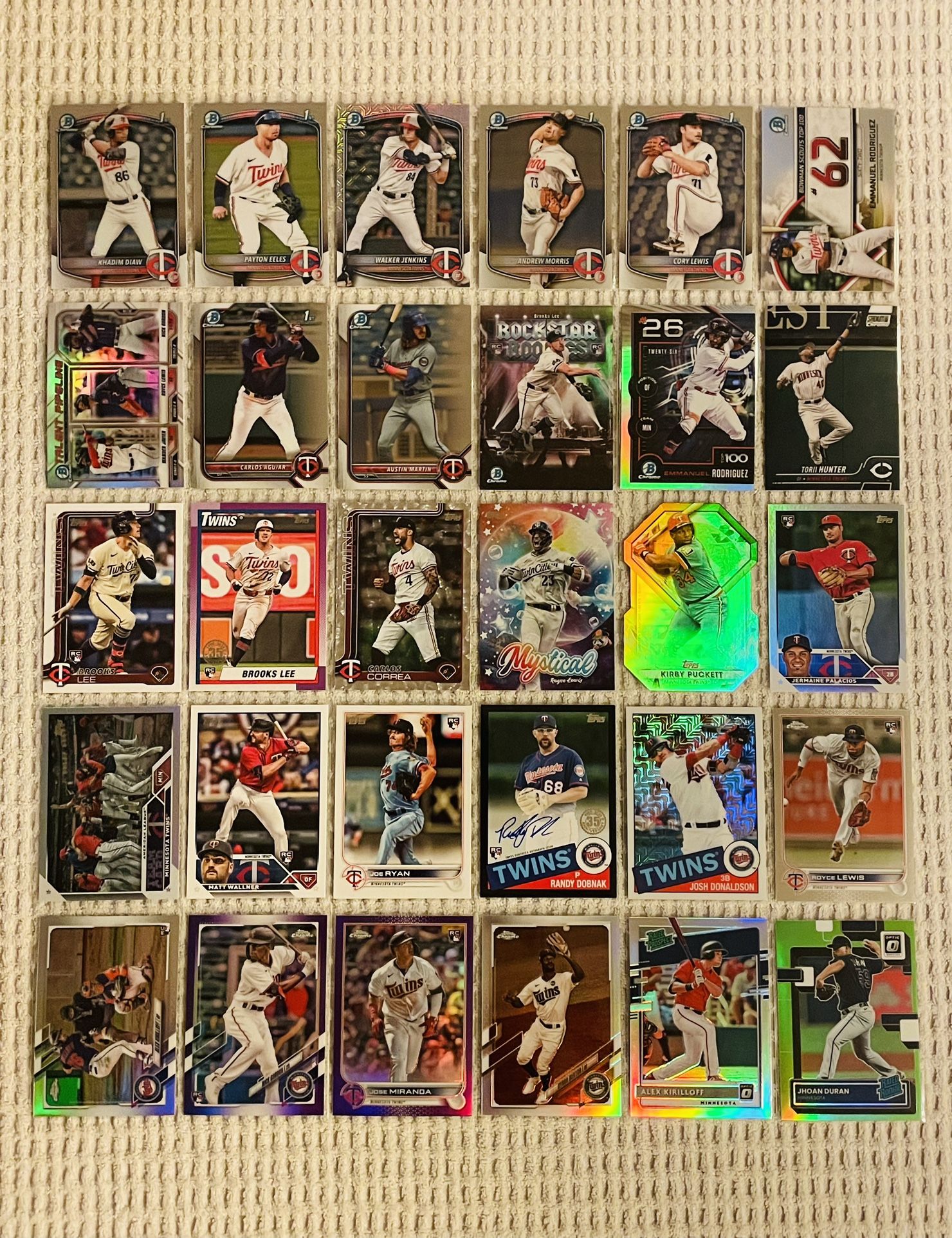 Minnesota Twins 30 Card Baseball Lot! Rookies, Prospects, Refractors, Prizms, Autographs, Short Prints & More!