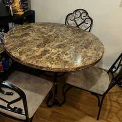 Faux Marble Kitchen Table 