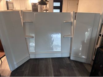 Sterling Ensemble Alcove 60 in. x 30 in. x 55 in. Fixed 3-Piece Direct-to-Stud Tub Surround in White.