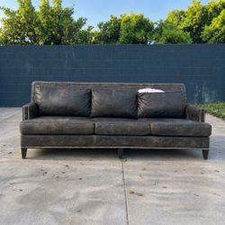 FREE! ITS AVAILABLE free leather metal button couch