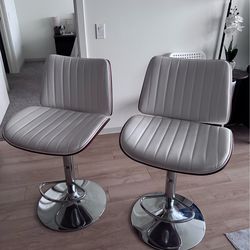 Modern Bar Stools Set of 2– Like New (Only 3 Months Old)