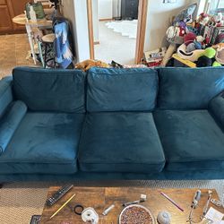 Blue Three Seat Couch