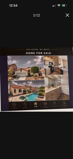 3 bedroom two bath home with a pool and spa for sale in Silverado Ranch area