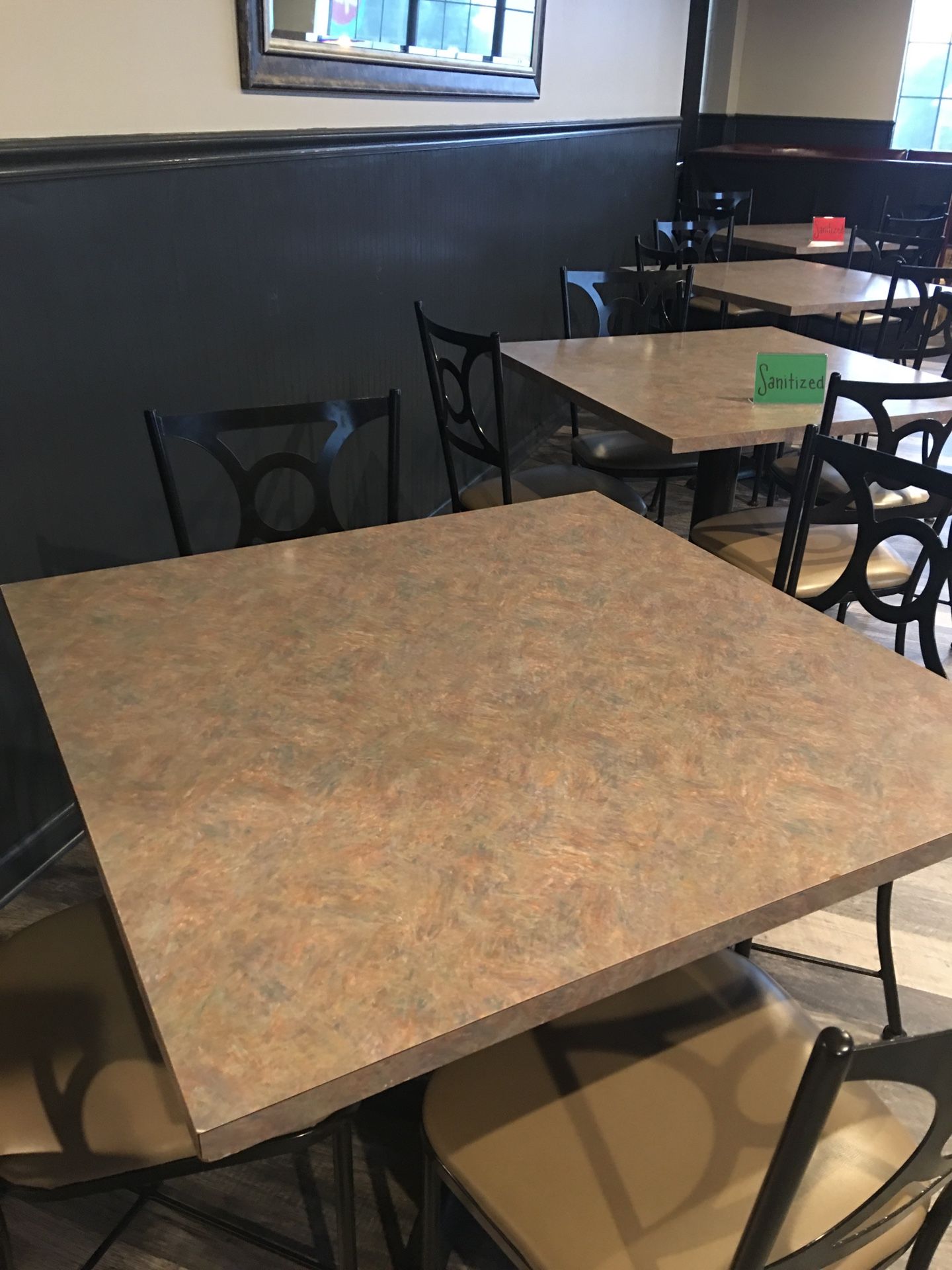 Restaurant tables