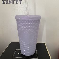 Grande Icy 16 Oz Starbucks Studded Lavender Tumble Cold Cup