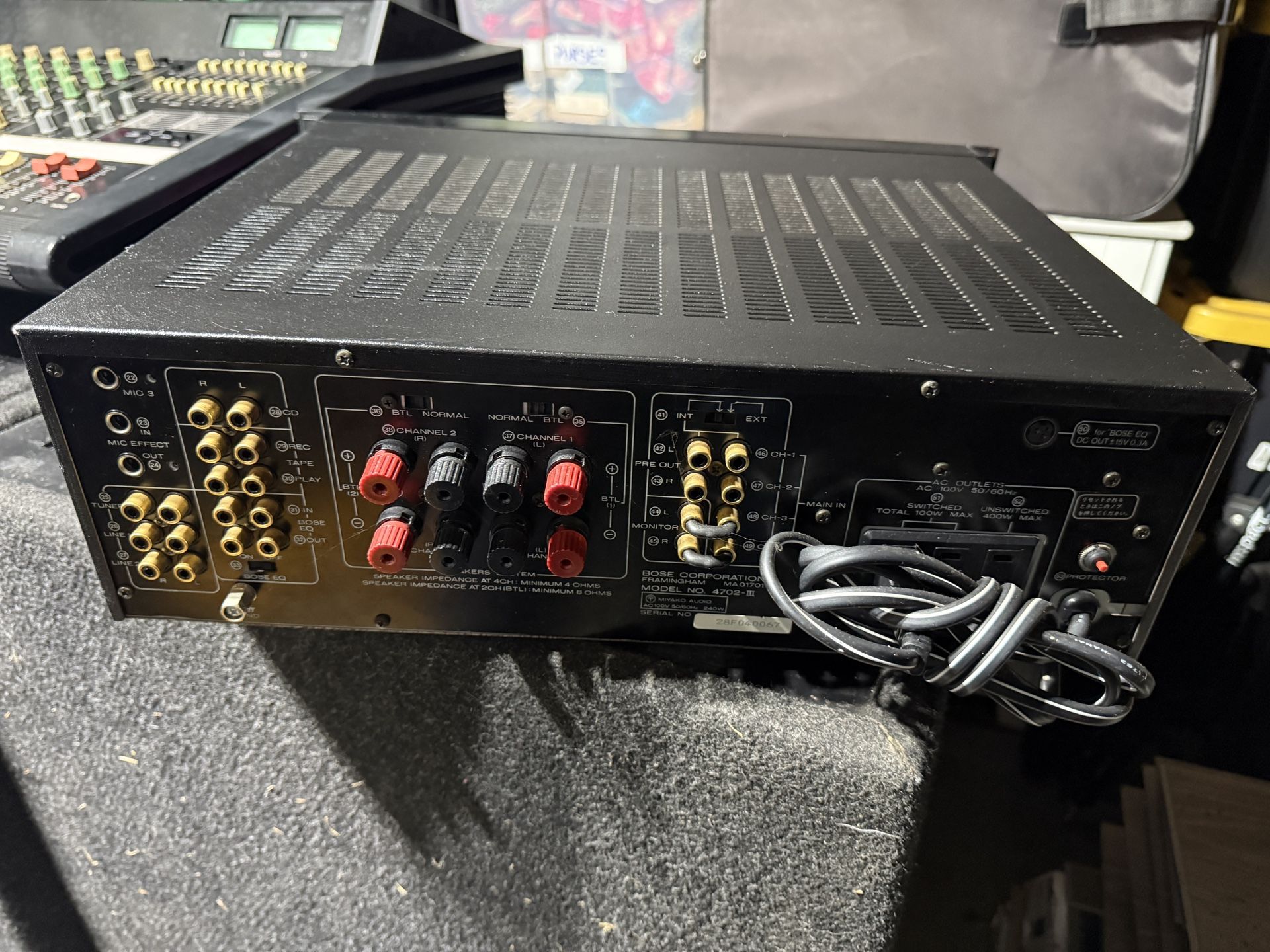 BOSE 4702-Ⅲ 業務用 4ch プリメインアンプ BOSE 4702-Ⅲ 動作品