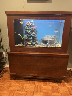 MCM Style Acrylic Fish Tank & Stand