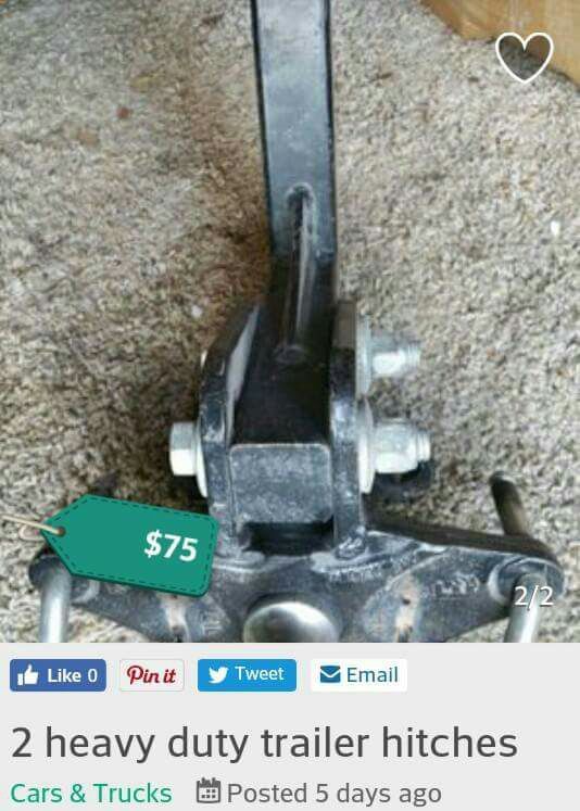2 heavy duty trailer hitches
