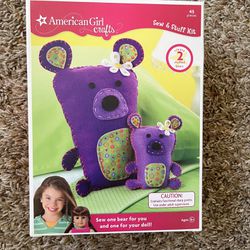 [NEW] American Girl Crafts Sew And Stuff Bear Kit