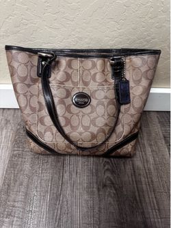 Brown coach bag