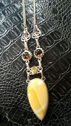 Genuine gem stone necklace