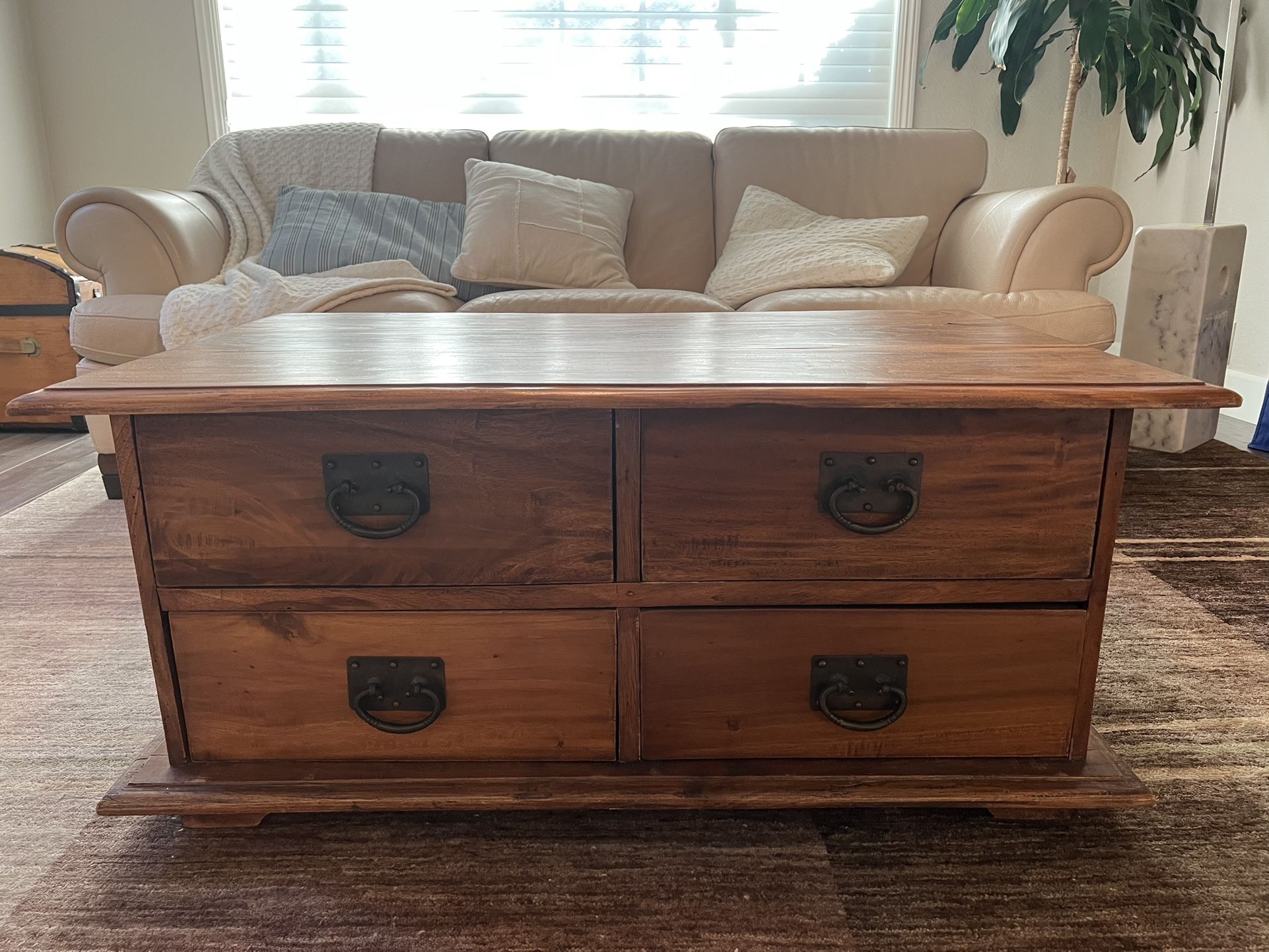 Solid Wood Mahogany Coffee Table